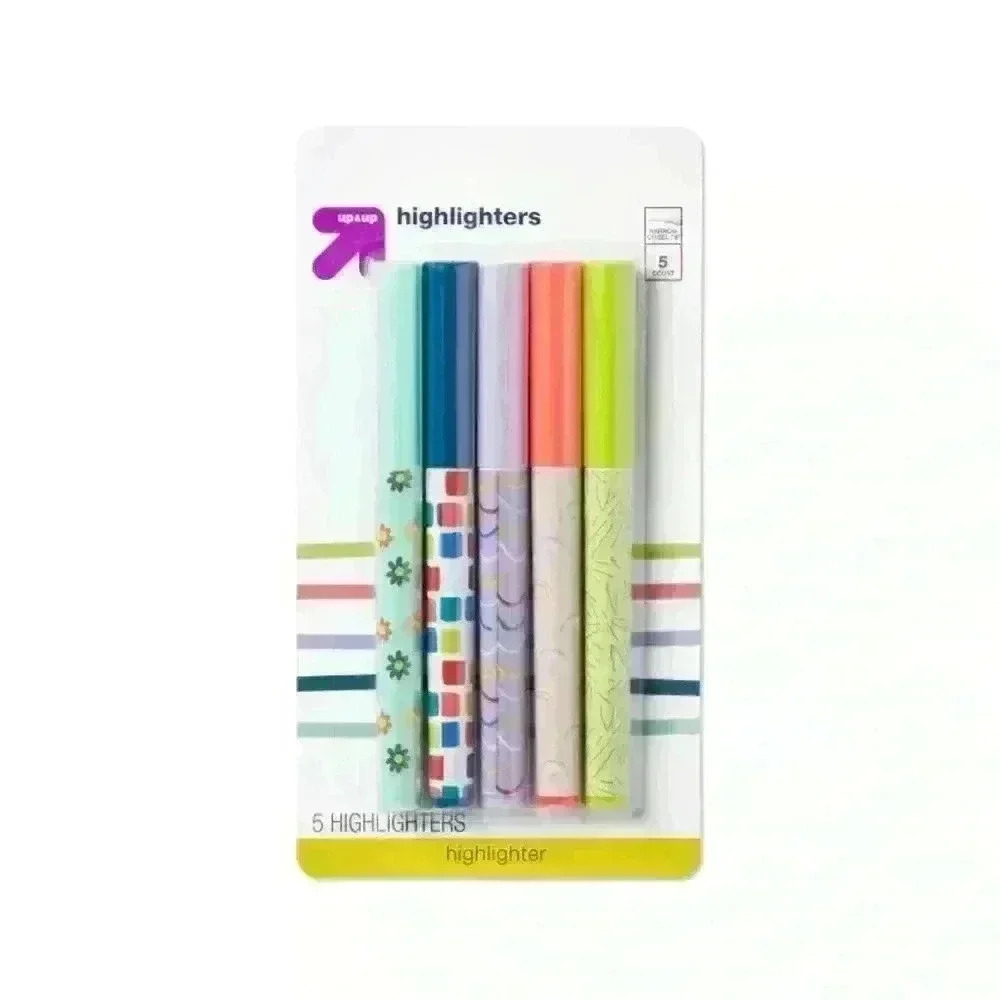 Up & Up Highlighters  Narrow Chisel Tip 4 Pack
